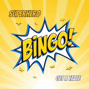 Nov 13 - Superhero Bingo Table